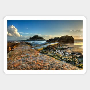 St Michael's Mount And Causeway, Cornwall Sticker